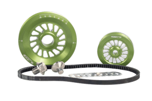 Blade lime green V-Belt Pulley System
